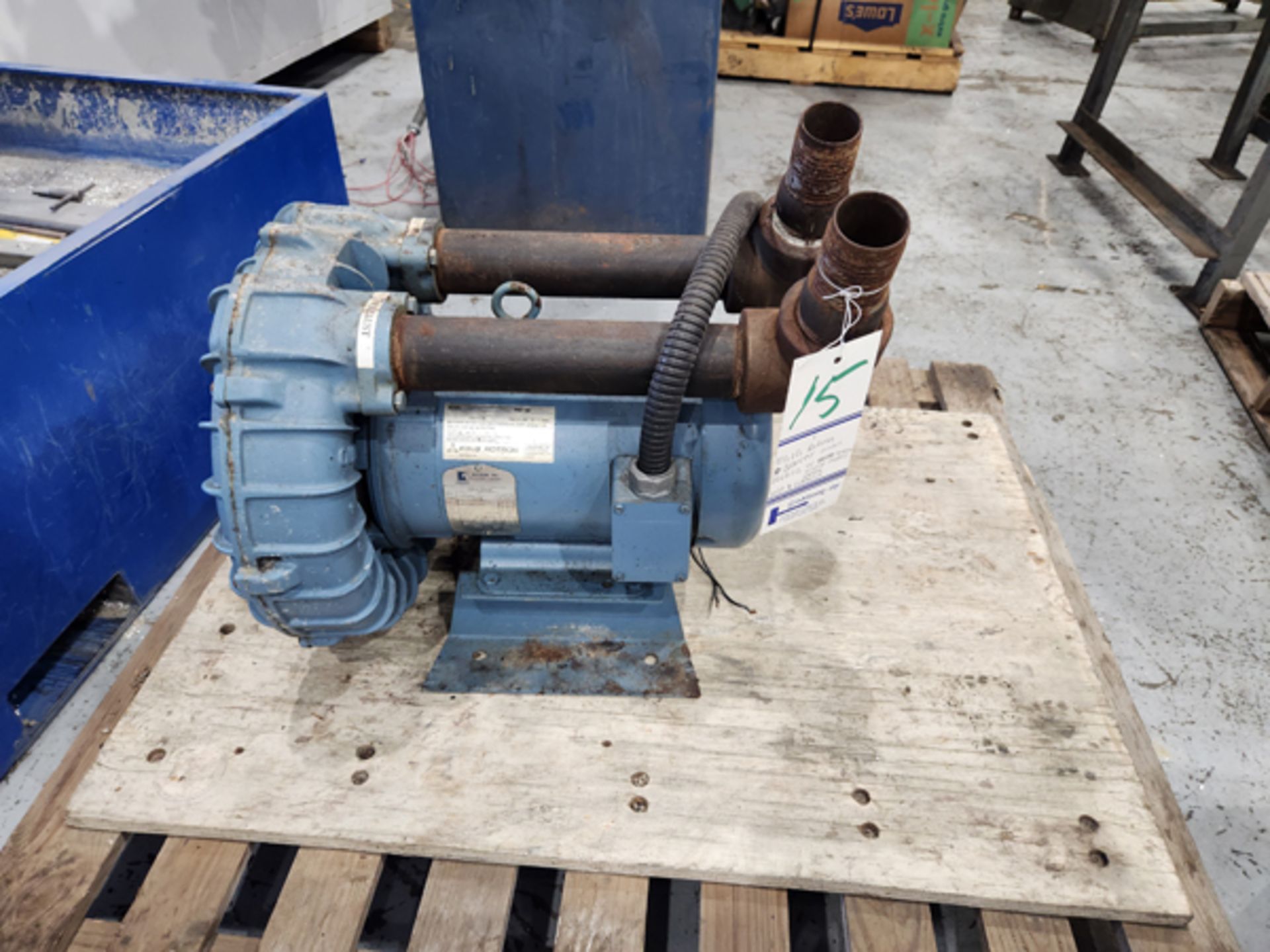 EG&G ROTRON BLOWER MODEL DR6K72 WITH PUMP MODEL 500295