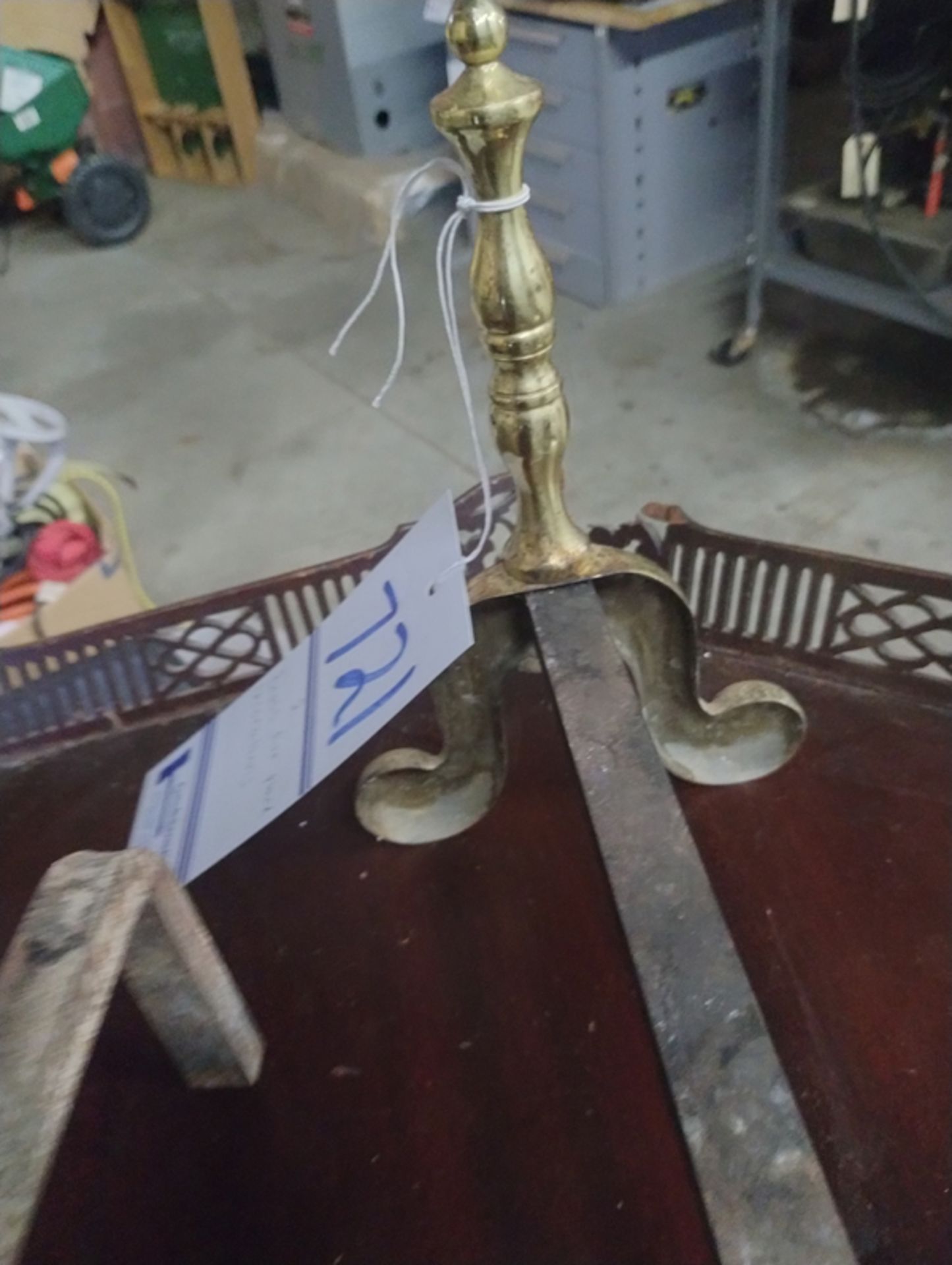 2 BRASS FIRE PLACE ITEMS - Image 5 of 5