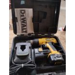 DEWALT 12V DRILL WITH 2 BATTERIES AND CHARGER WITH A CASE