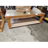 WOODEN RETAIL DISPLAY TABLE 60" X 32" X 21"