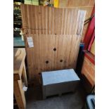 BOWLING LANE AND SHIPPING CRATE