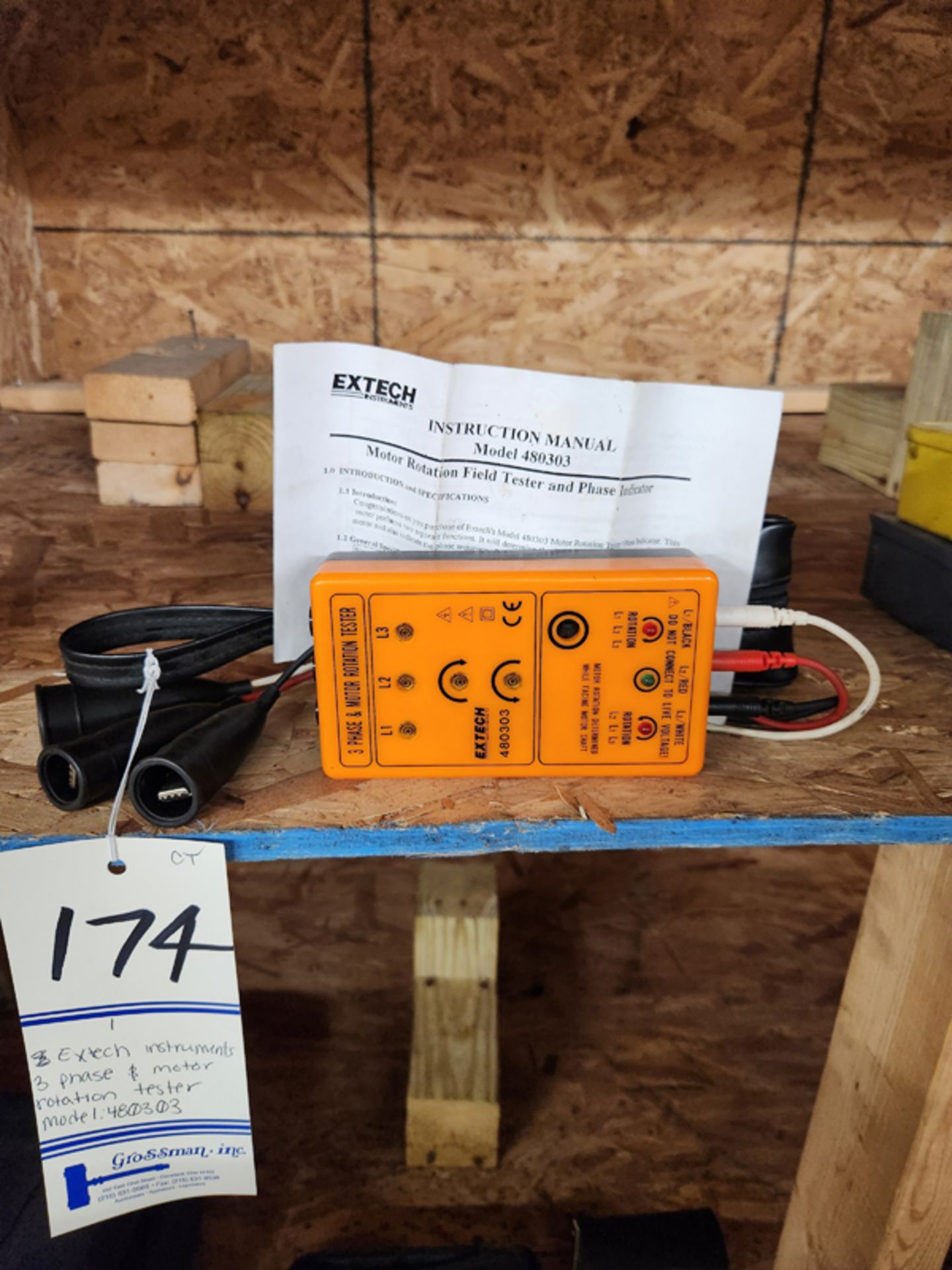 EXTECH 3 PHASE AND MOTOR ROTATION TESTER - MODEL 480303