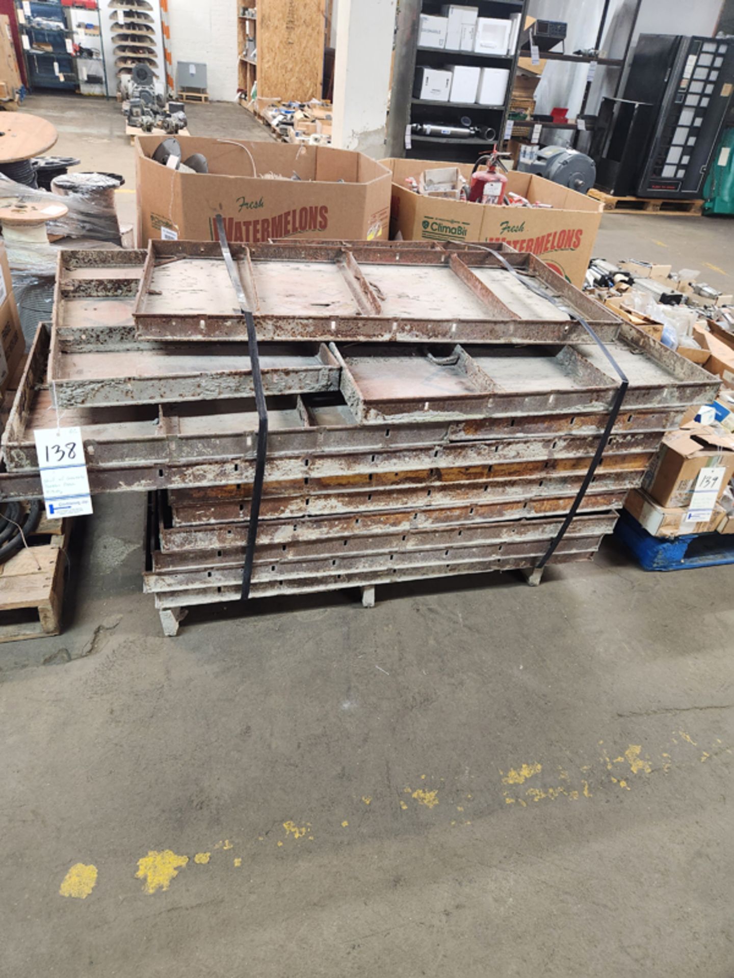 SKID OF CONCRETE FORMS - ASSORTED SIZES