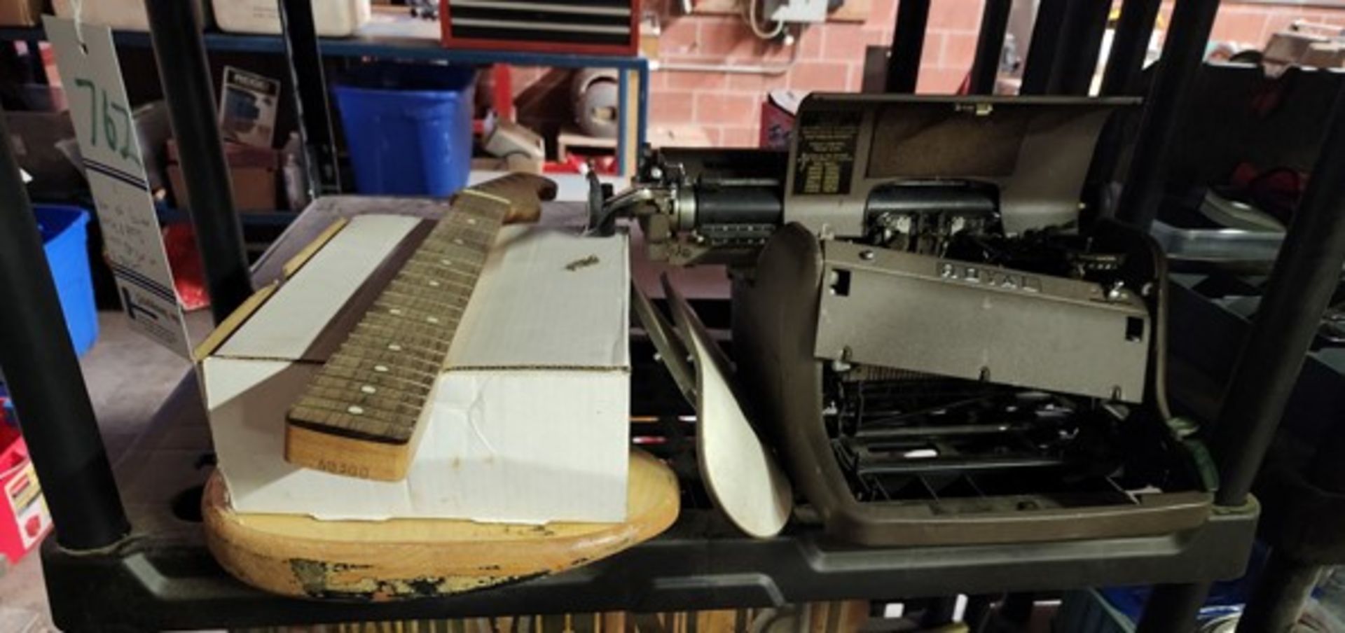 GUITAR AND TYPEWRITER FOR PARTS / ART CRAFTING