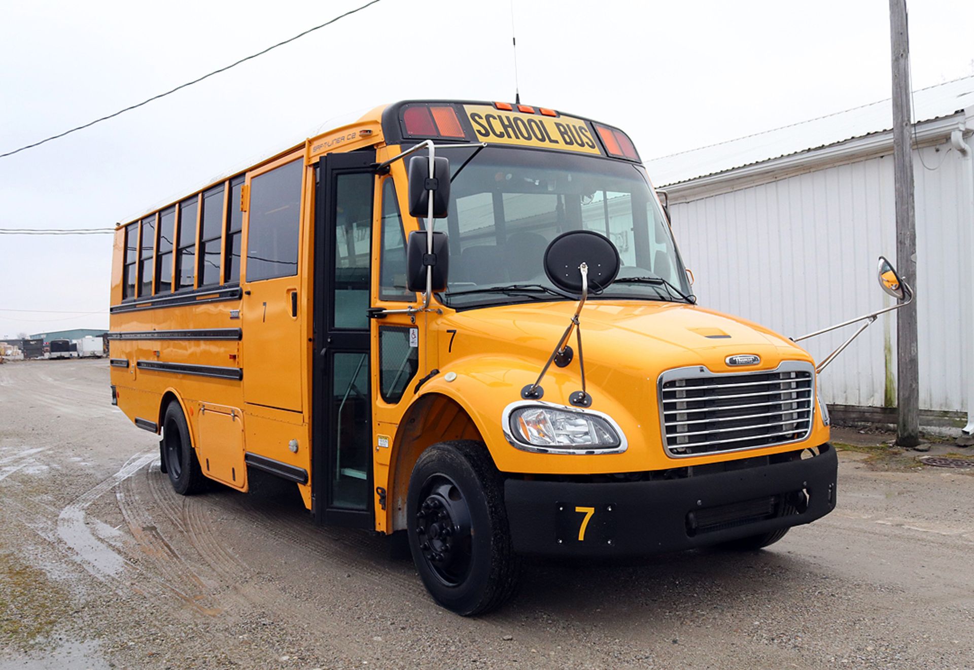 2011 Thomas C2 Saf-T-Liner School Bus on Freightliner Chassis with Braun Handicap Lift, 215,496 mile