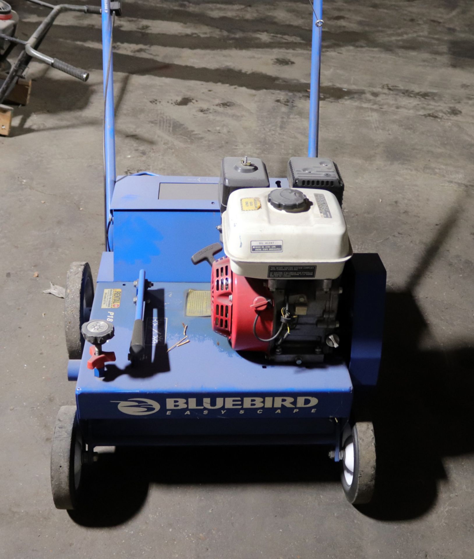 BLUEBIRD SEEDER MODEL P18 W/ HONDA GAS ENGINE, SMALL AMOUNT OF USE - Image 2 of 5