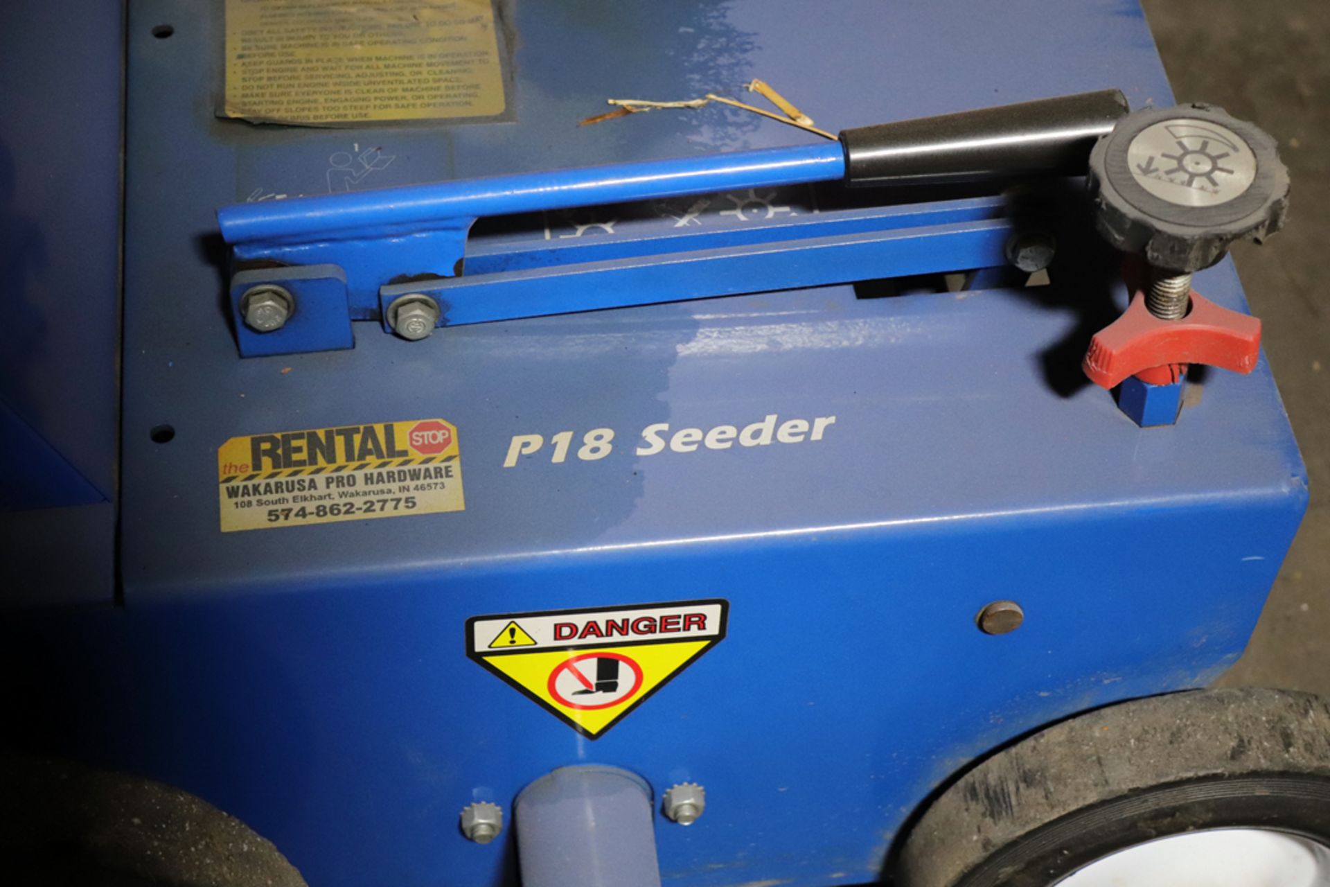 BLUEBIRD SEEDER MODEL P18 W/ HONDA GAS ENGINE, SMALL AMOUNT OF USE - Image 4 of 5