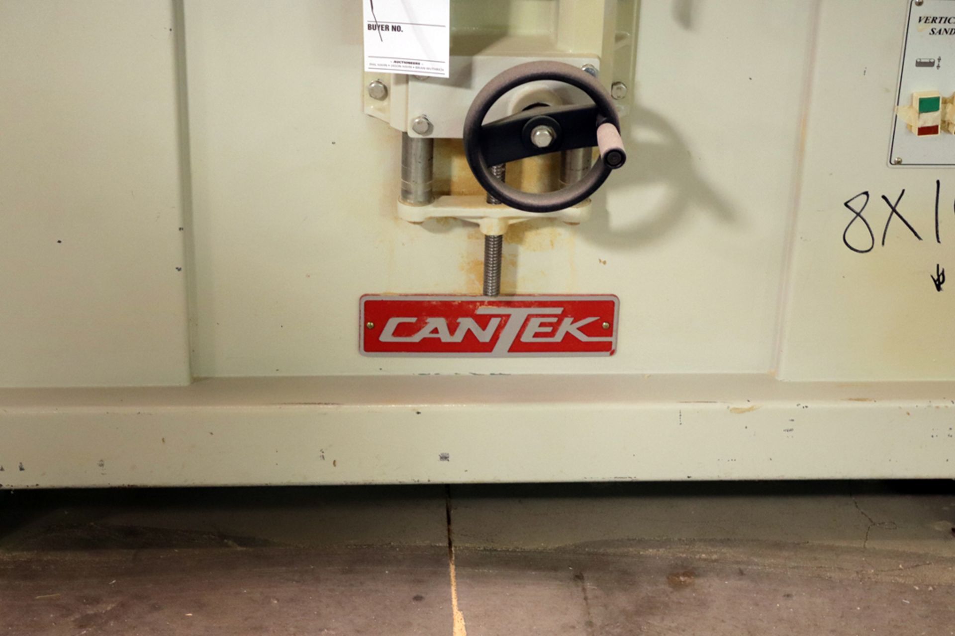 CANTEK 6'X10' BELT VERTICAL OSCILLATING SANDER - Image 3 of 7