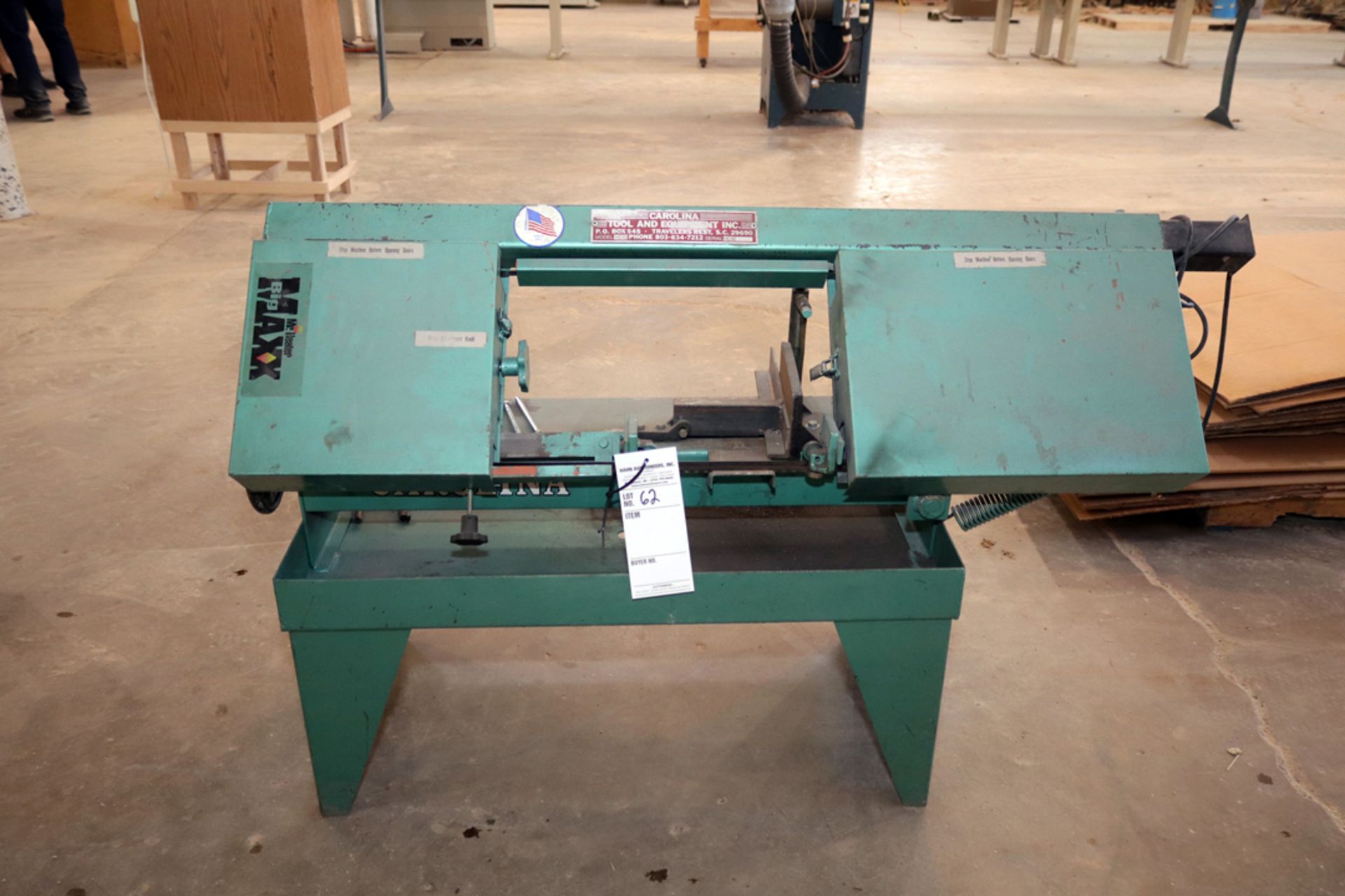 CAROLINA 60" HORIZONTAL BAND SAW