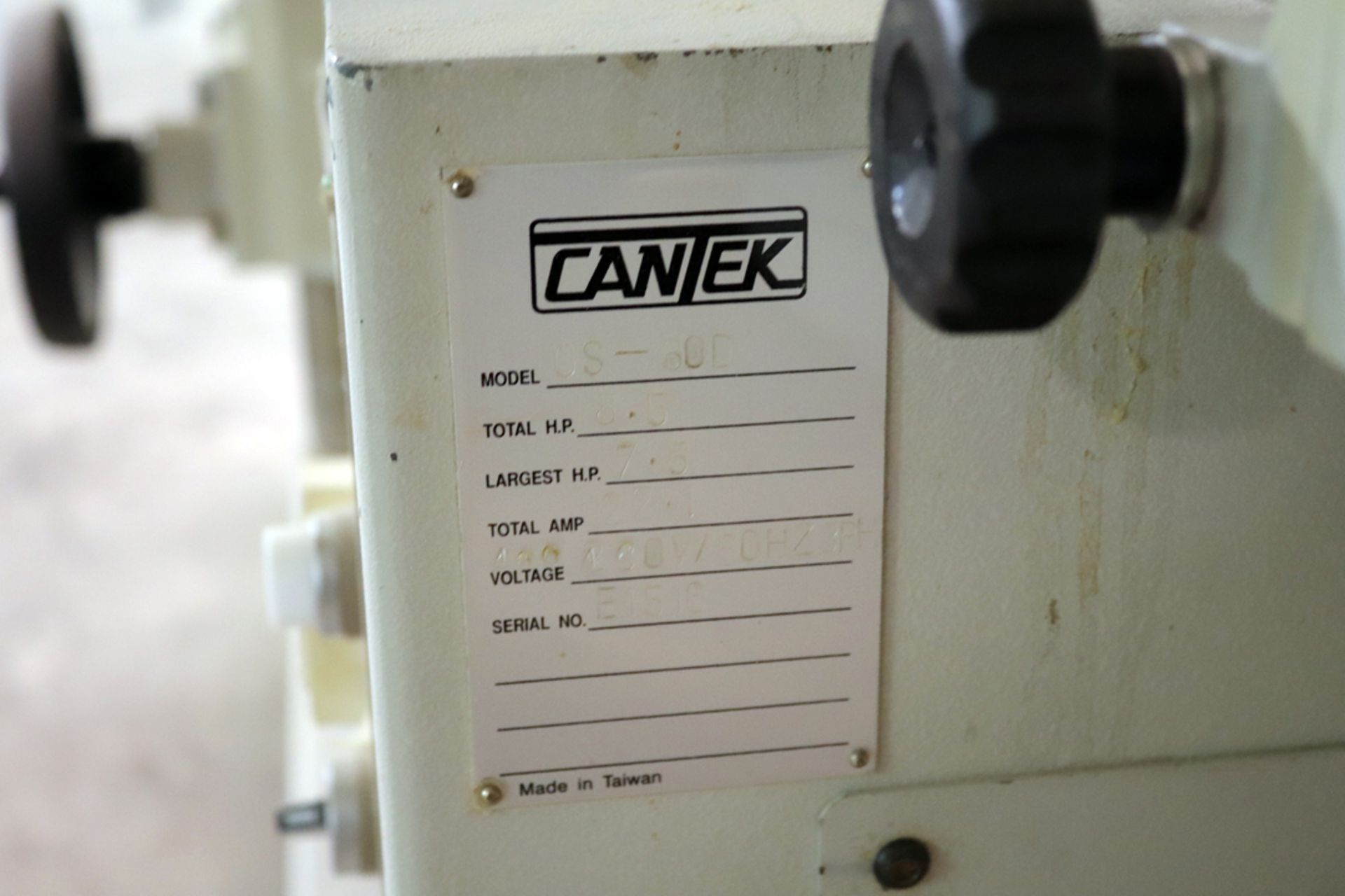 CANTEK 6'X10' BELT VERTICAL OSCILLATING SANDER - Image 7 of 7