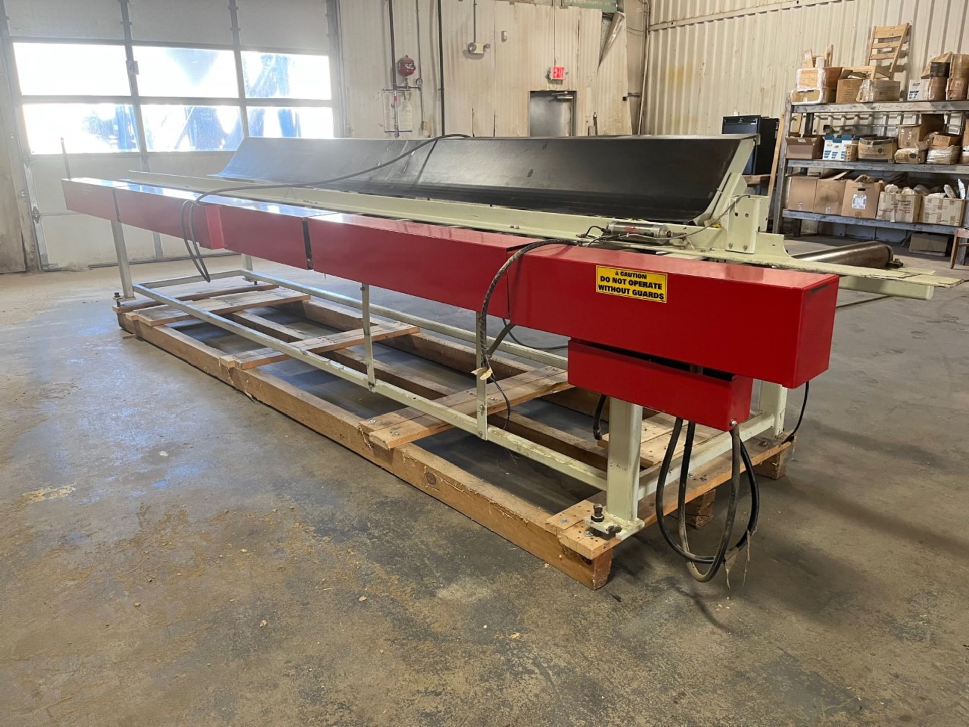 MEREEN JOHNSON GANG RIP SAW, MODEL 312DC SRI WITH 20' MANUAL ROLLING CONVEYOR - Image 2 of 4