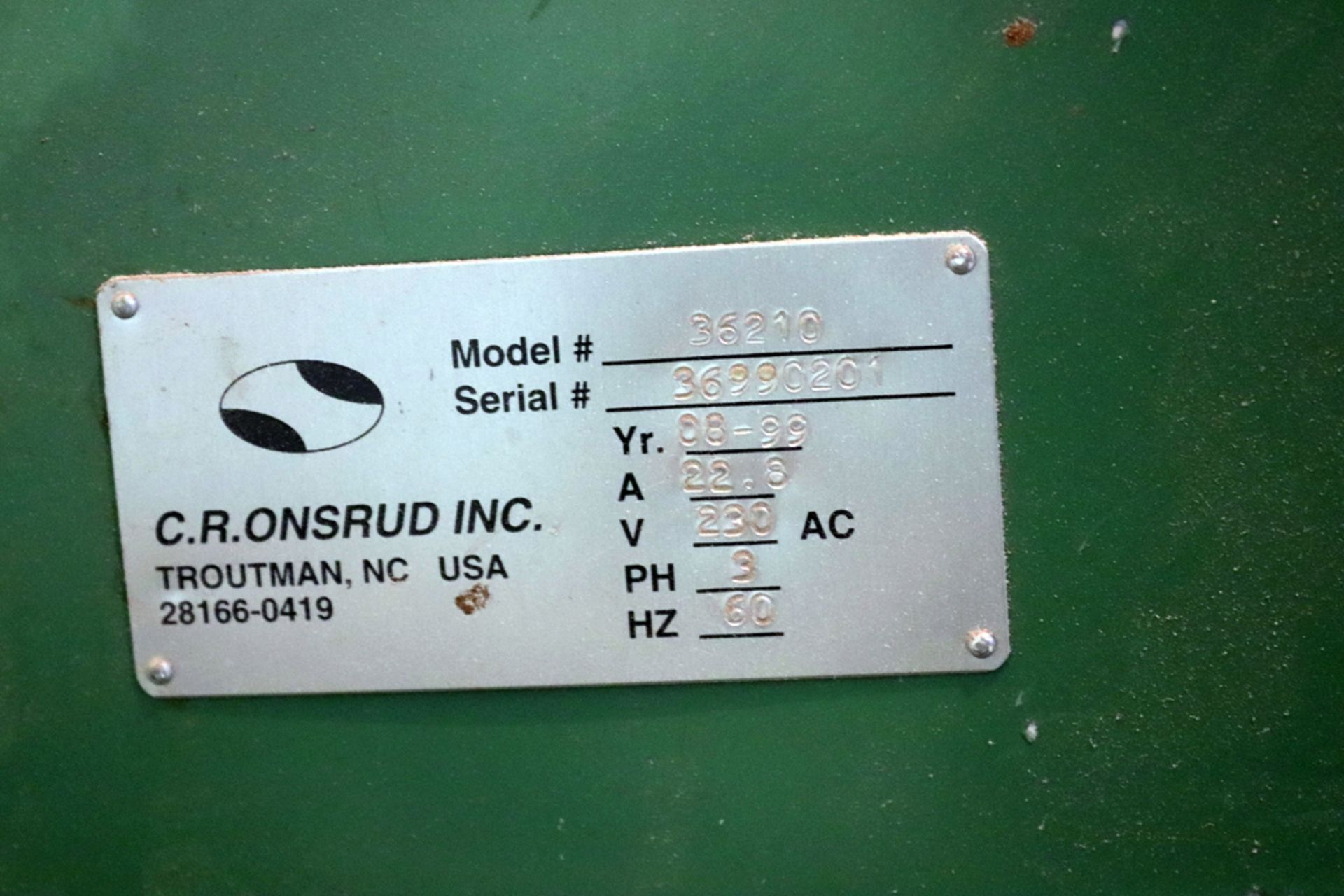 C.R.ONSRUDE INVERTED ROUTER MODEL 36210 MADE IN 1999 - Image 4 of 5