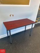 Assorted Tables and Rack (Location: New Orleans, LA) (Subject to Confirmation) - RiggingFee: $300