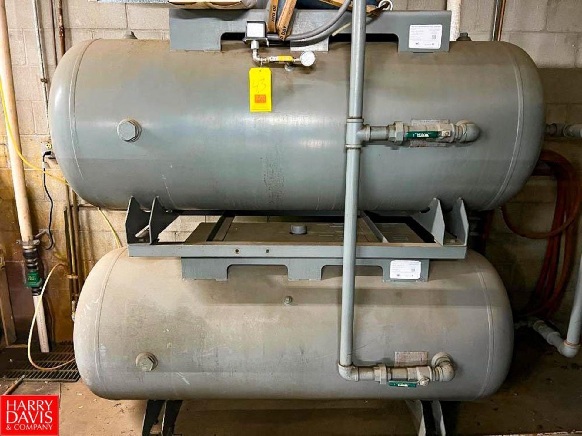 Horizontal Air Receivers (Location: Faribault, MN) - Rigging Fee: $300