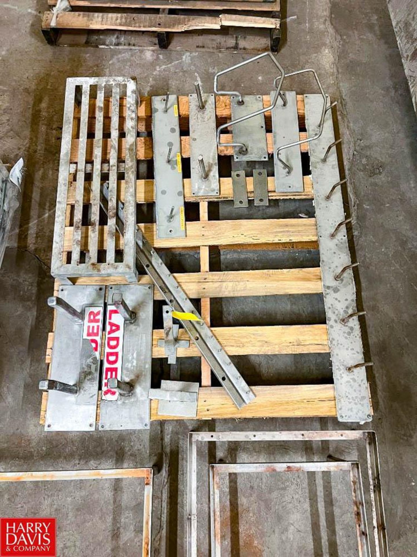 Assorted S/S Wall Racks, Bases and Steps (Location: Neosho, MO) - Rigging: $50