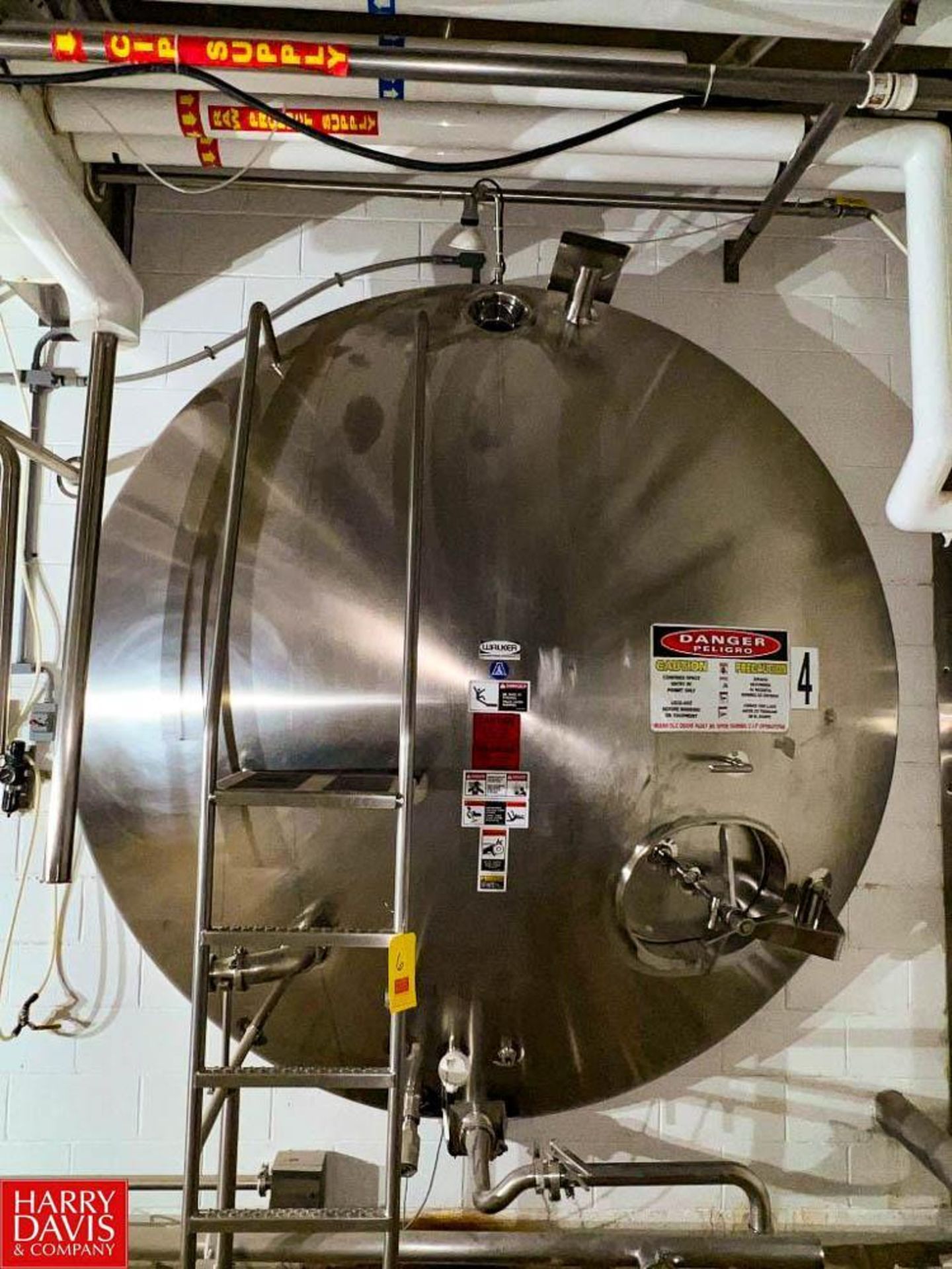 2015 Walker 6,000 Gallon Jacketed 316 S/S Horizontal Tank, Model: HHT S/N: WEP-133407 with Dual