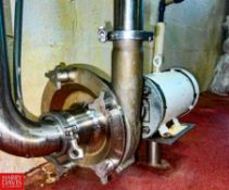 Fristam Centrifugal Pump with 5 HP 1,760 RPM Motor Motor, 3" x 2.5" (Location: Miami, FL)