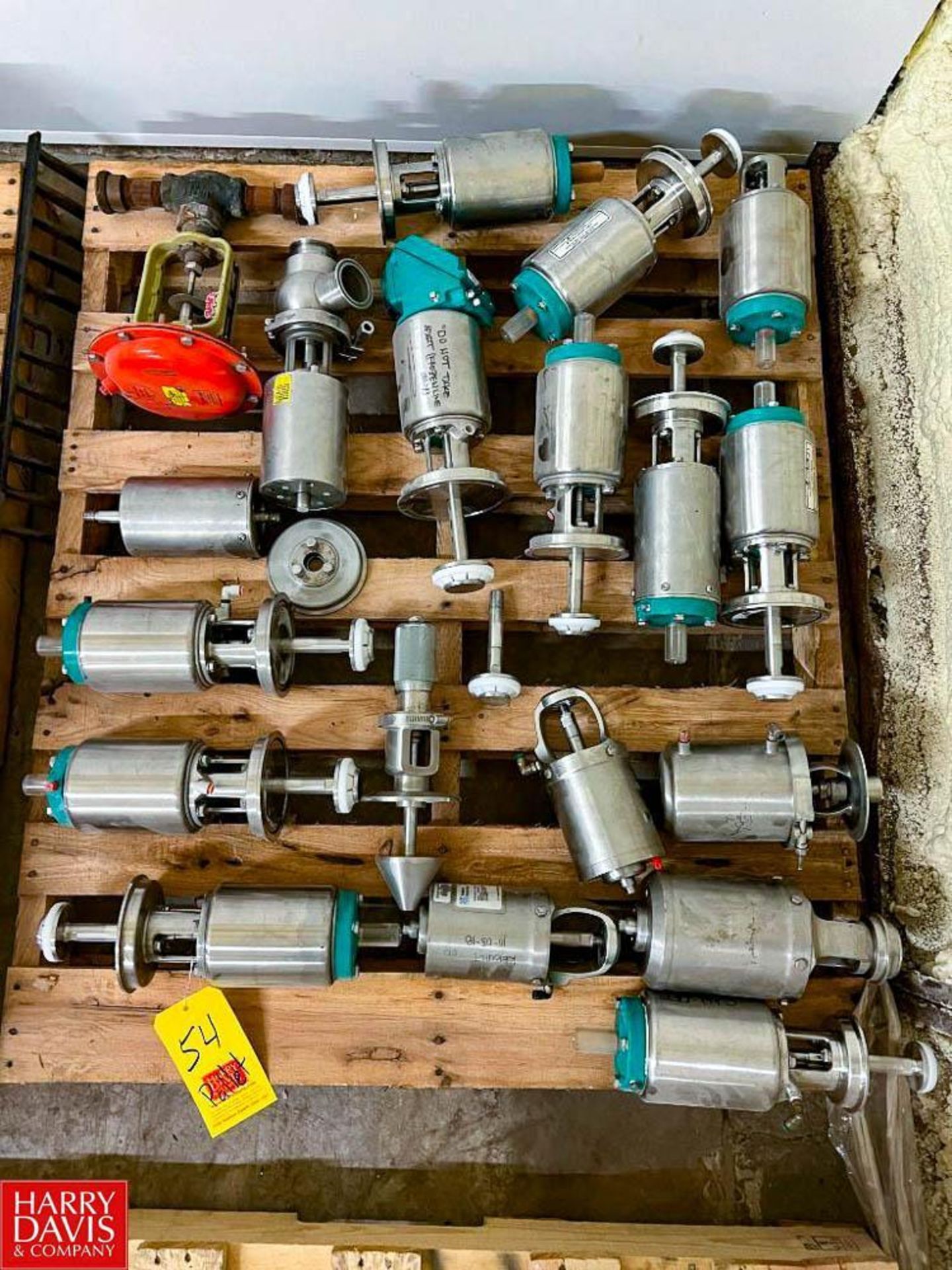 Assorted S/S Air Valve Bodies and Parts, Including: Tri-Clover and Waukesha Cherry-Burrell