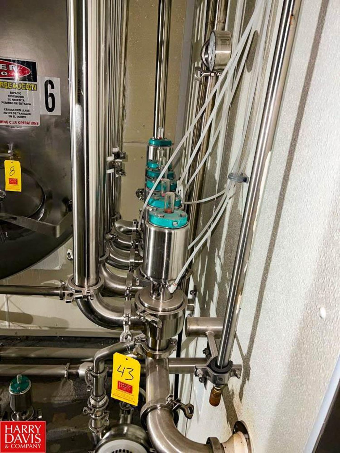 Tri-Clover 3-Way 2.5" S/S Air Valves in Manifold (Location: Neosho, MO) - Rigging: $50 - Image 2 of 2