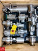 (6) 2-Way 3" S/S Air Valves, Including: Tri-Clover, Waukesha Cherry-Burrell and Sudmo