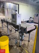 S/S Framed Power Conveyor with Plastic Tabletop Chain and Allen-Bradley PanelView Plus 600 Touch