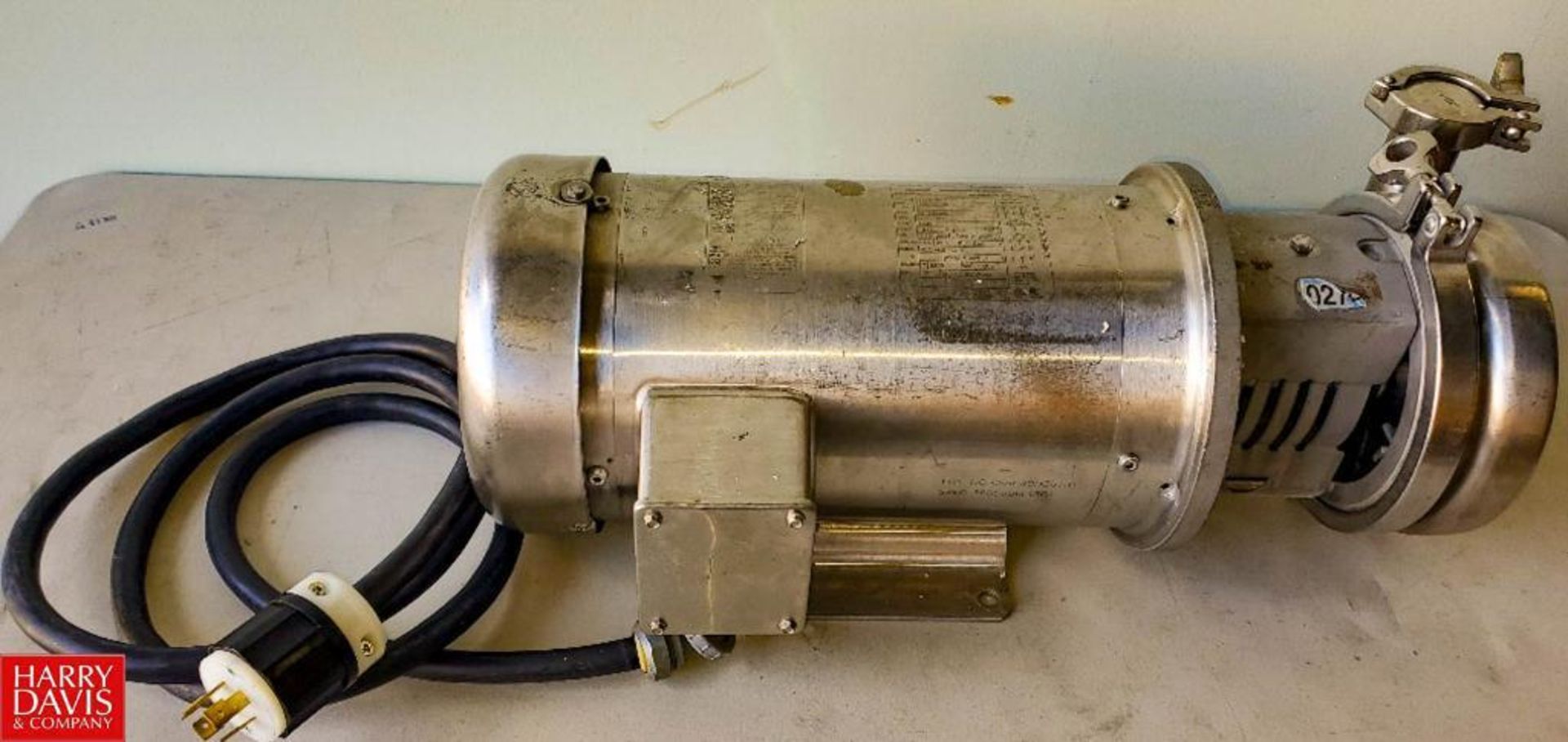 Waukesha Cherry-Burrell Centrifugal Pump , Model: C216 with S/S Clad Motor 2" x 1.5" S/S Head