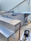 Approximately 200 Gallon Rectangular S/S Tank - Rigging Fees: $150