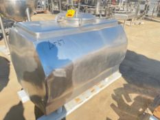 175 Gallon Insulated Horizontal S/S Tank with Top Manway and Spray Ball - Rigging Fees: $150