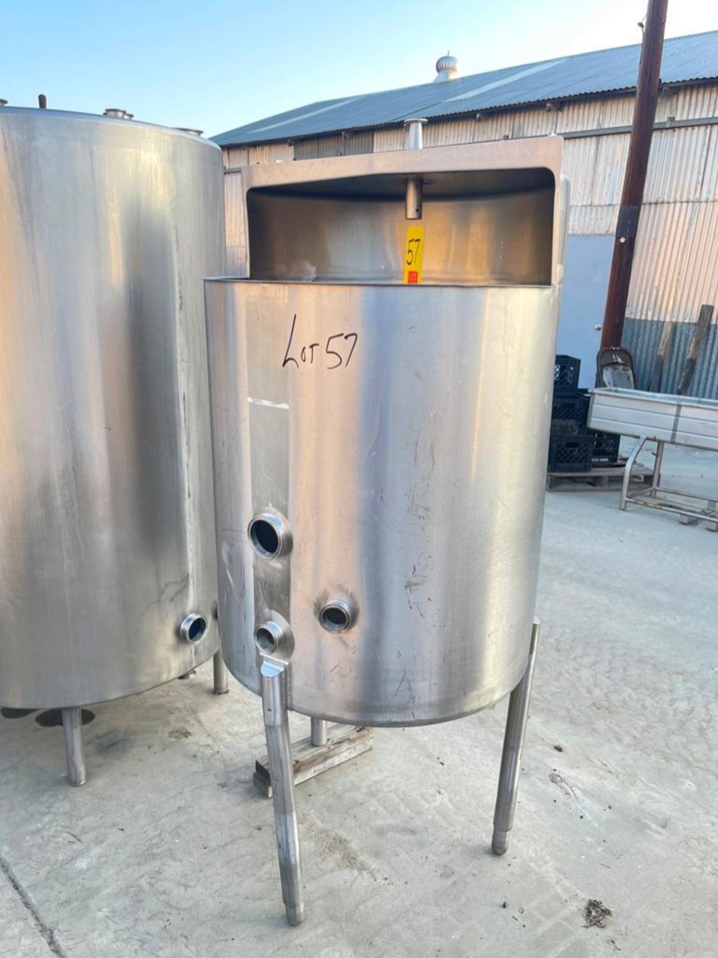 Approximately 150 Gallon S/S Tank - Rigging Fees: $100