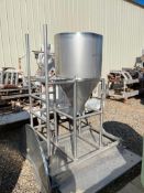 Skid-, Mounted Cone-Bottom S/S Tank - Rigging Fees: $150