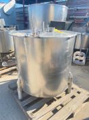 Approximately 250 Gallon S/S Hinged Lid CIP Tank - Rigging Fees: $150