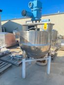 Groen 150 Gallon Jacketed S/S Kettle, Model: DA150SP, S/N: 76244 with Dual-Motion Scrape Surface