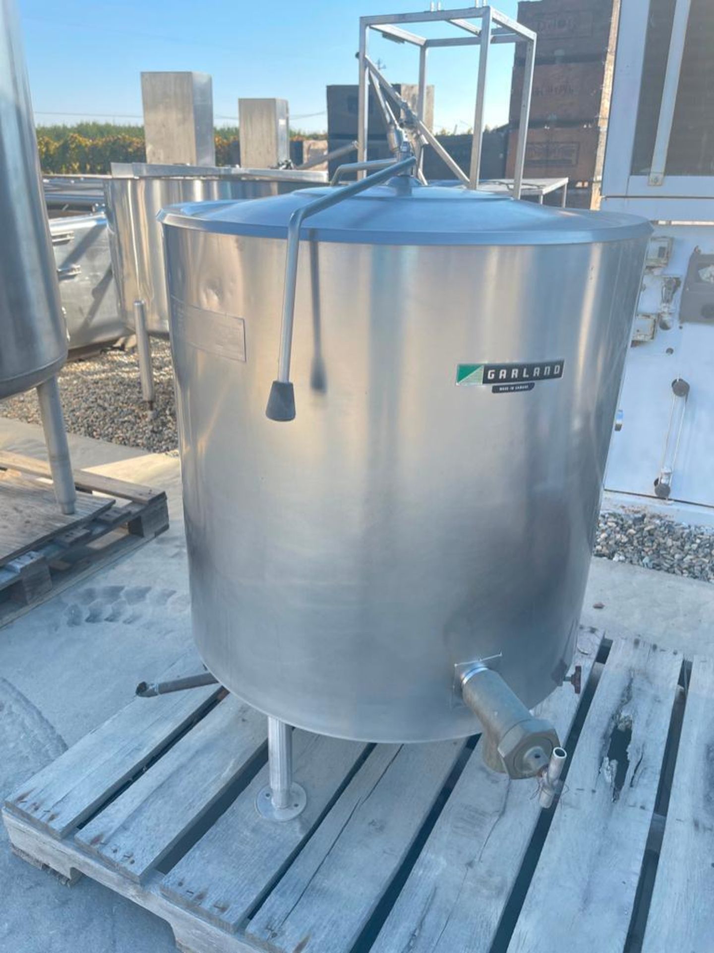 Garland 40 Gallon Jacketed S/S Kettle, Model: K40S-L 8E6892 - Rigging Fees: $100