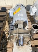 Fristam Centrifugal Pump with Baldor 15 HP 1,760 RPM Motor and 3" x 2.5" S/S Head, Clamp-Type