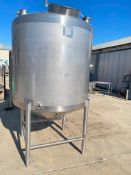 Sprinkman 525 Gallon Dome-Top Cone-Bottom S/S Vertical Tank, S/N: N10044-A - Rigging Fees: $250