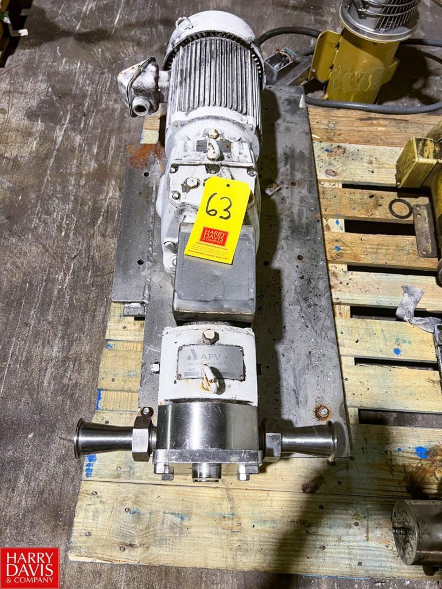 APV Positive Displacement Pump with S/S Head and Mounted on S/S Base - Rigging Fee: $150 - Image 2 of 4