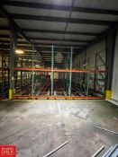 Sections 5-Deep Roller Pallet Racking Systems, Dimensions = 12' x 4' - Rigging Fee: $3,000