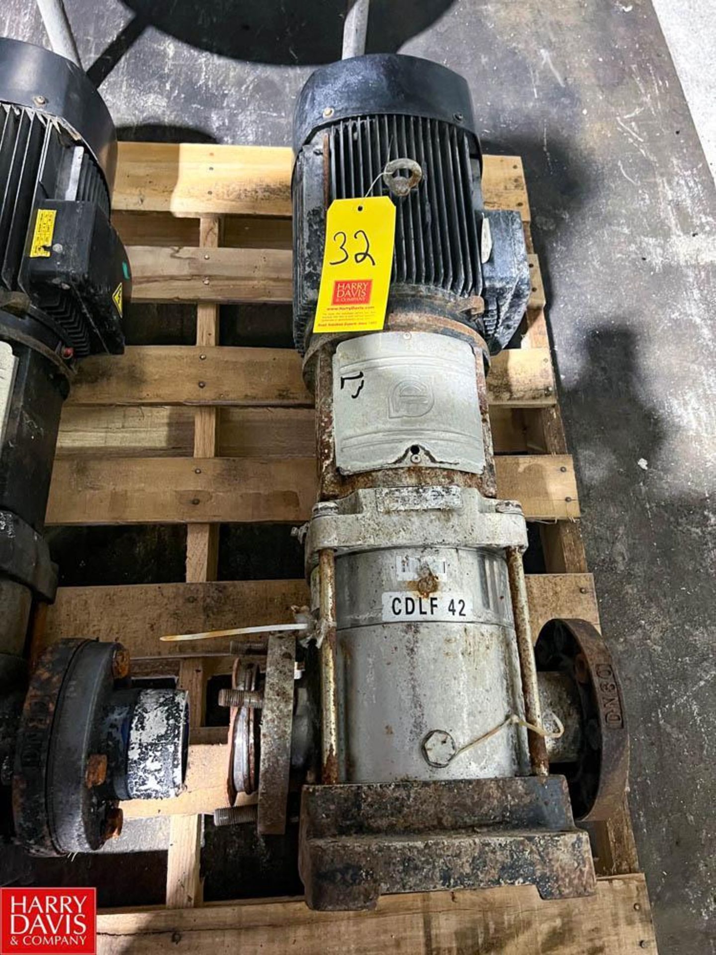 Vertical Pump with Motor and Casters - Rigging Fee: $200
