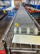 S/S Framed Product Conveyor with S/S Chain and Drive, Dimensions = 365" x 29.5"