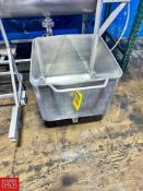 S/S Tub On Casters - Rigging Fee: $50