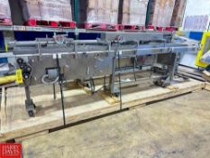 S/S 3-Lane Product Conveyor, Dimensions = 150" x 13.5" - Rigging Fee: $850