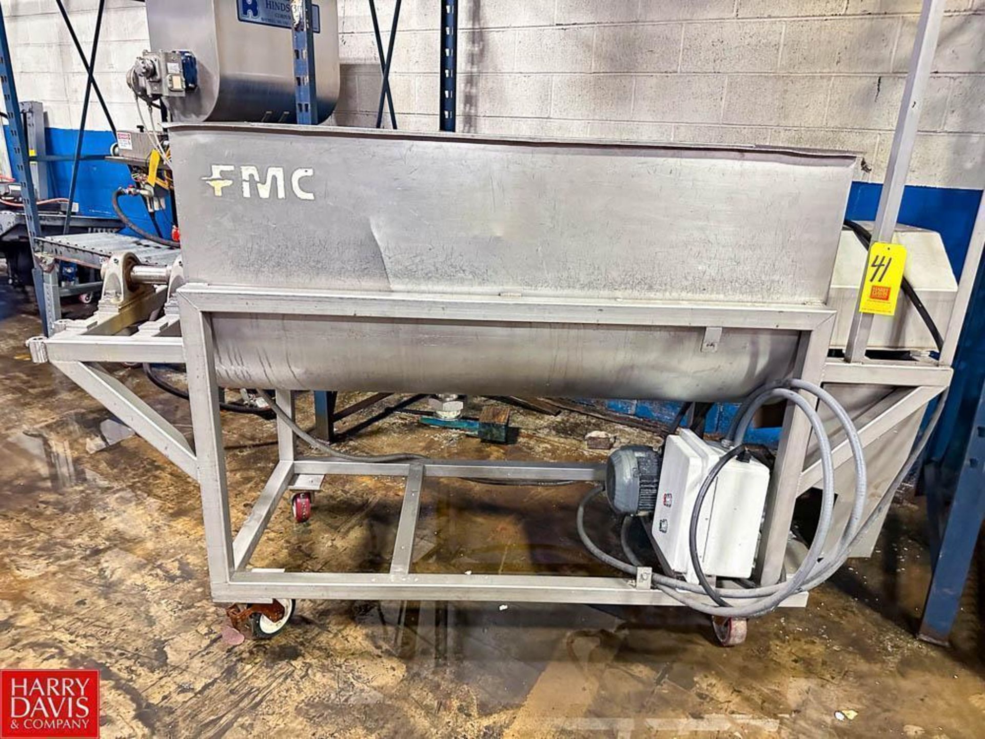 FMC S/S Blender with Motor, Gear Reducing Drive and Mounted On Casters - Rigging Fee: $250