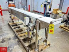 Precision/PMD S/S Conveyor with S/S Clad Motor and Intralox Belt, Dimensions = 150" x 1'