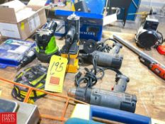 Heat Guns, Spot Light, Hand Tools, Batteries and Arbo Press - Rigging Fee: $50