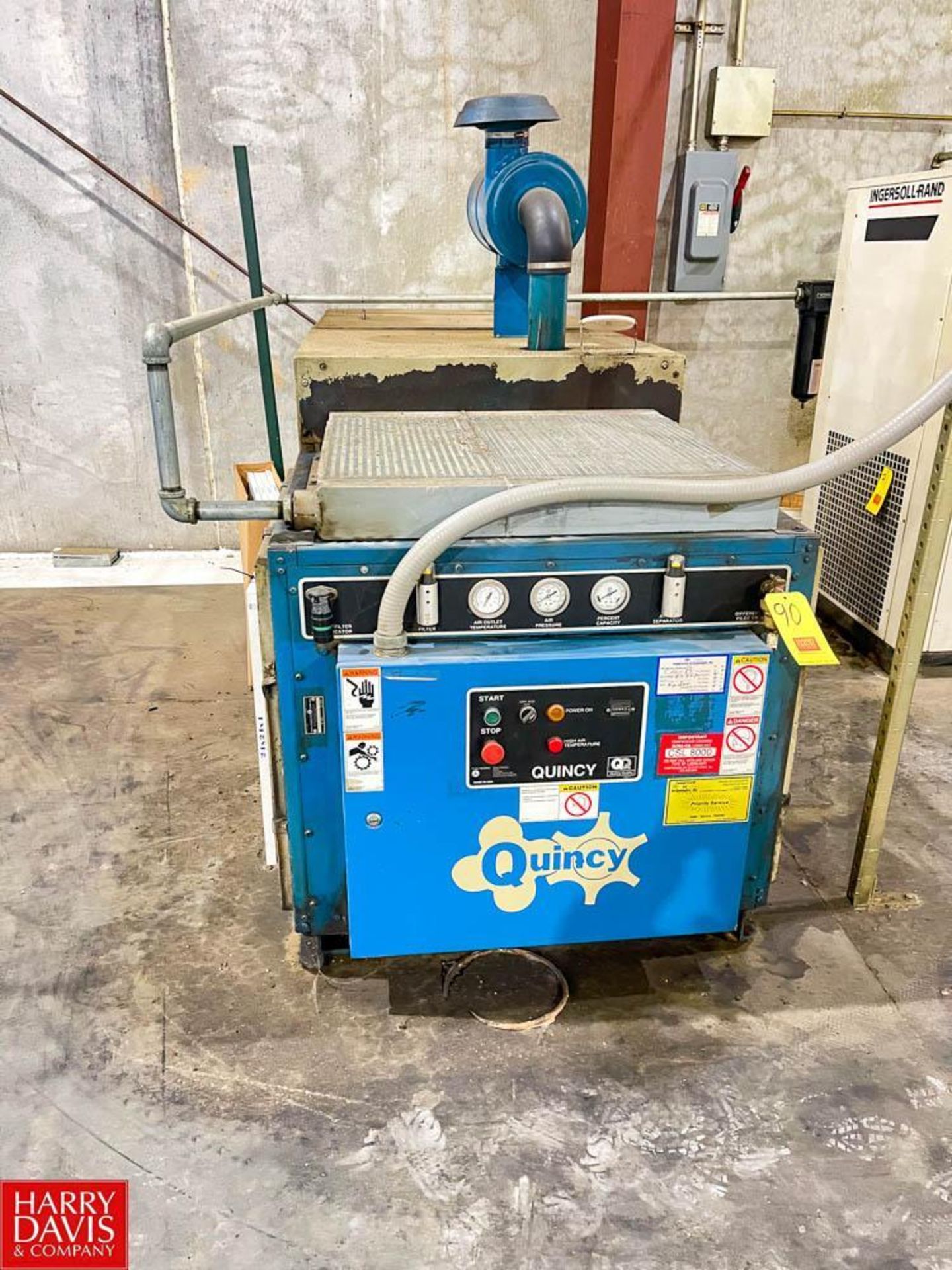 Quincy 75 HP Screw Air Compressor, Model: QMY75ATA31G, S/N: 74491 - Rigging Fee: $250