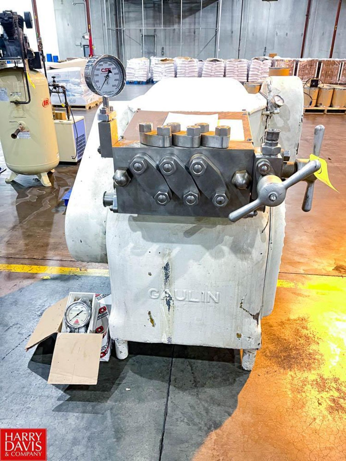 Gaulin Homogenizer, Model: K6 (Rebuilt), S/N: HOMO0835 with Pressure Gauge - Rigging Fee: $500