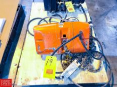 CM Valustar 1 Ton Capacity Electric Chain Hoist - Rigging Fee: $50