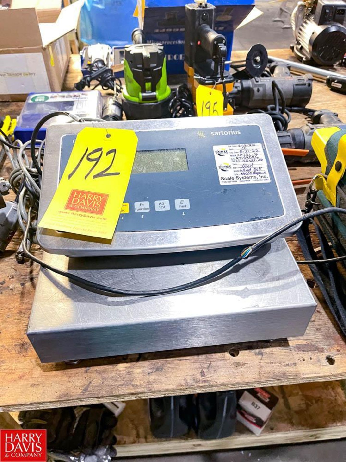 SARTORIUS S/S Digital Scale, Model: CA151-U - Rigging Fee: $25