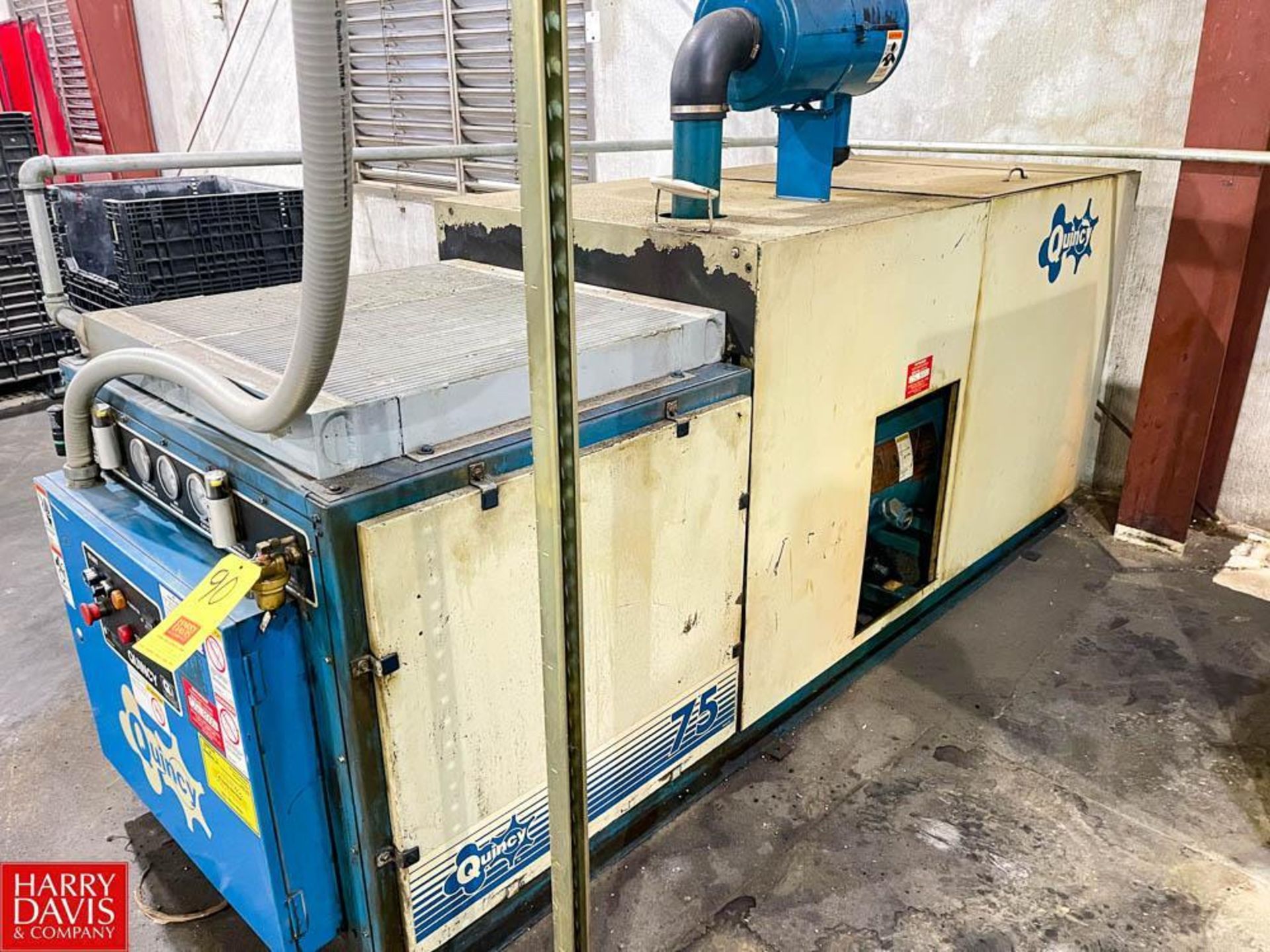 Quincy 75 HP Screw Air Compressor, Model: QMY75ATA31G, S/N: 74491 - Rigging Fee: $250 - Image 2 of 2