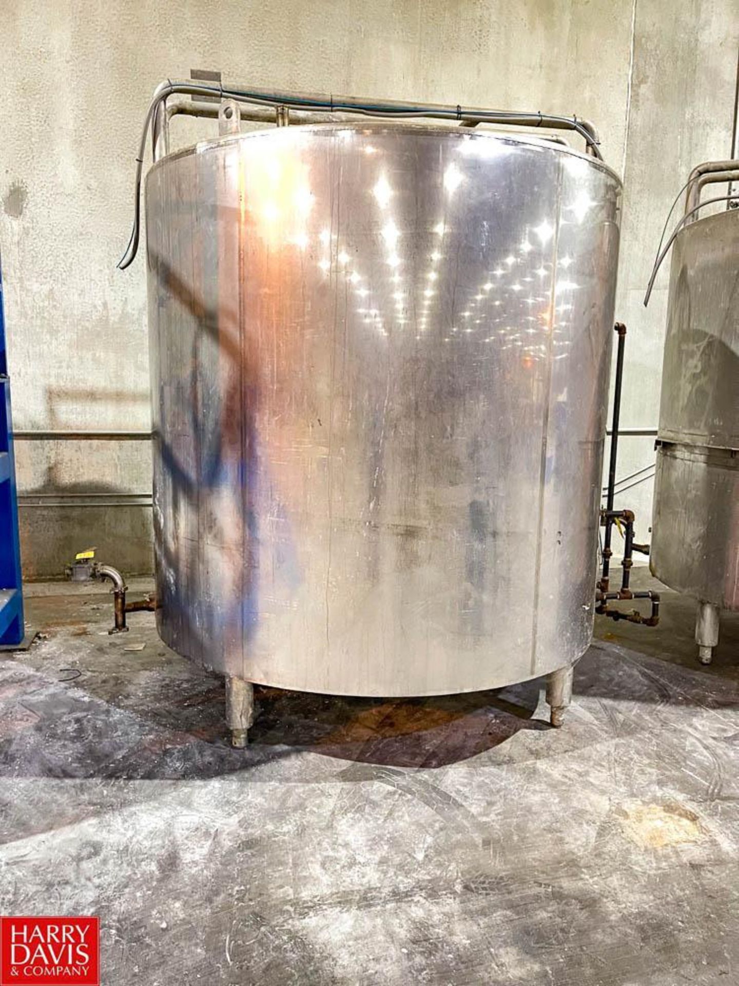 Blockwater 1,717 Gallon S/S Jacketed Vertical Tank - Rigging Fee: $1000